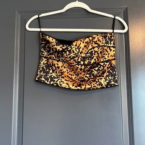 Beautiful cheetah print corset top